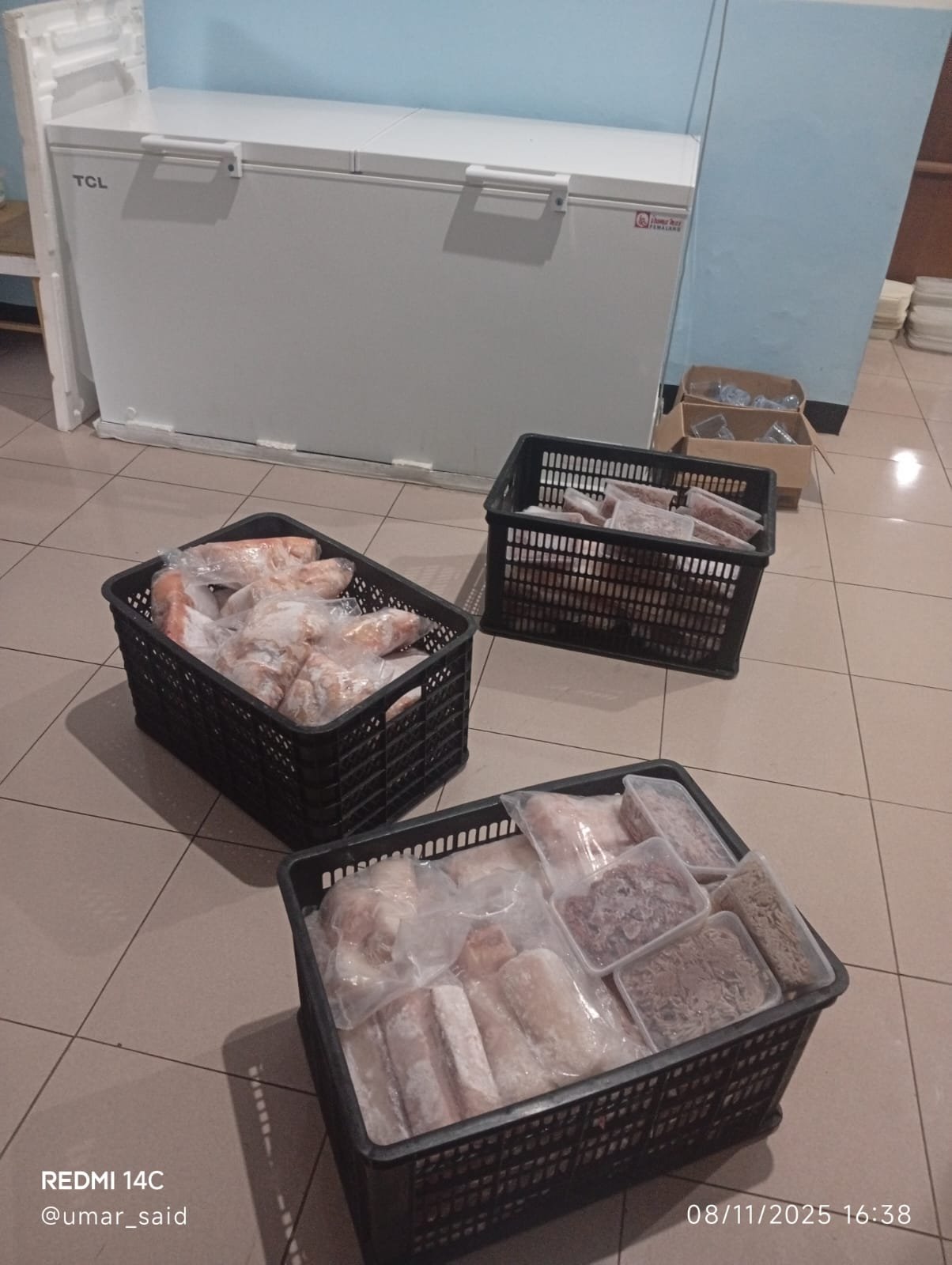 Dokumentasi pengiriman sayap ayam ke pelanggan HORECA