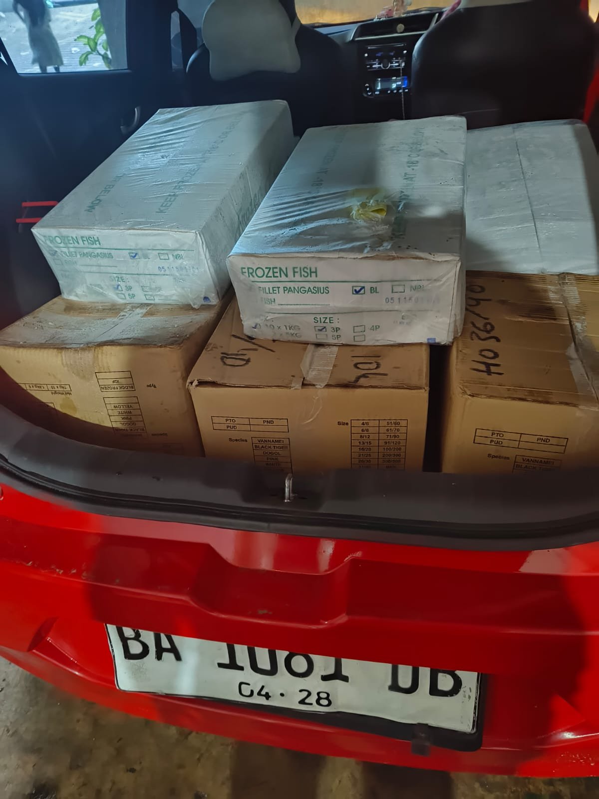 Dokumentasi pengiriman sayap ayam ke pelanggan HORECA