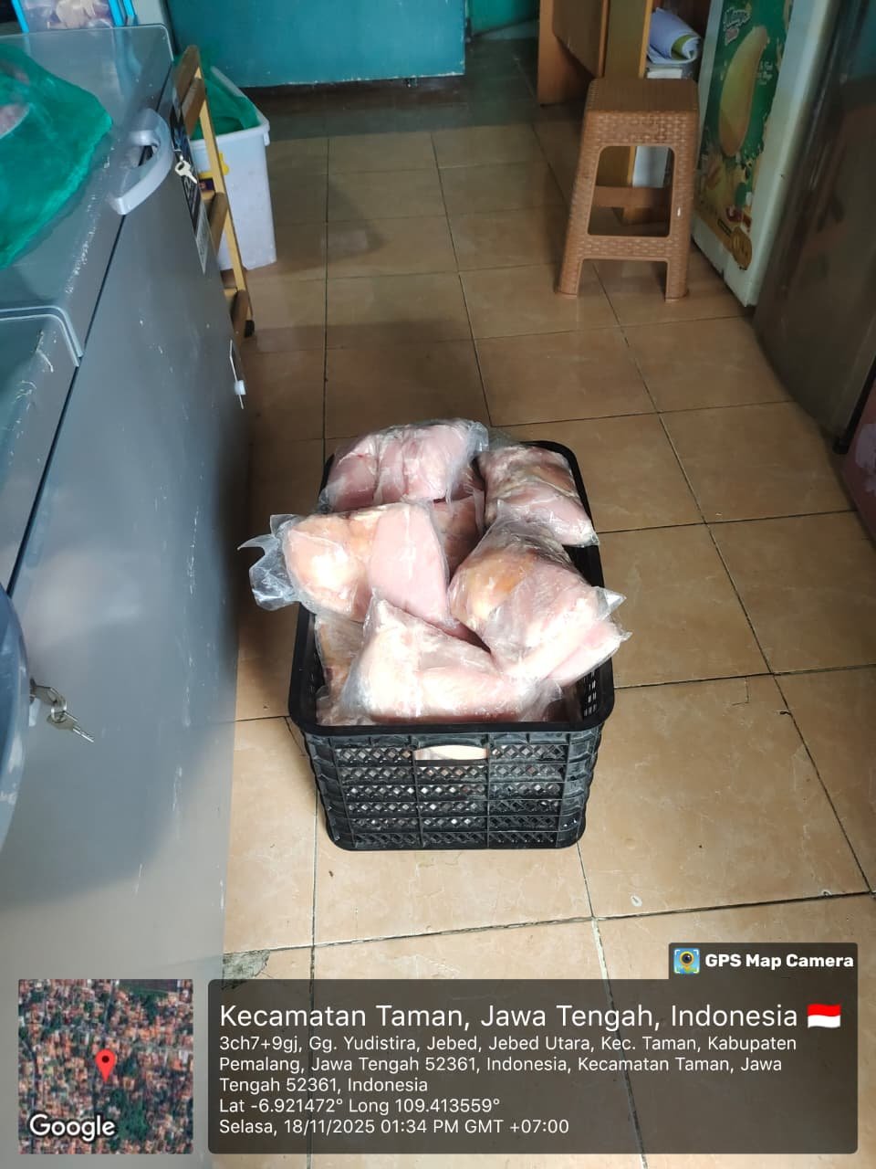 Dokumentasi pengiriman sayap ayam ke pelanggan HORECA